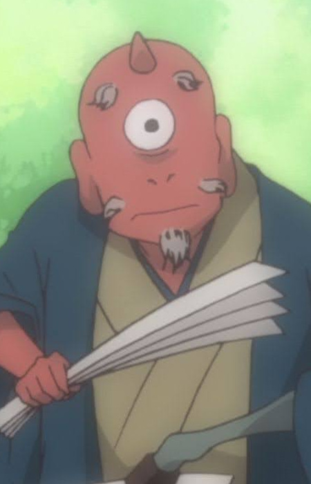 Червоний одноокий йокай