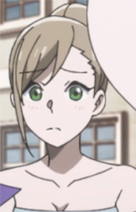 Синє плаття дівчини